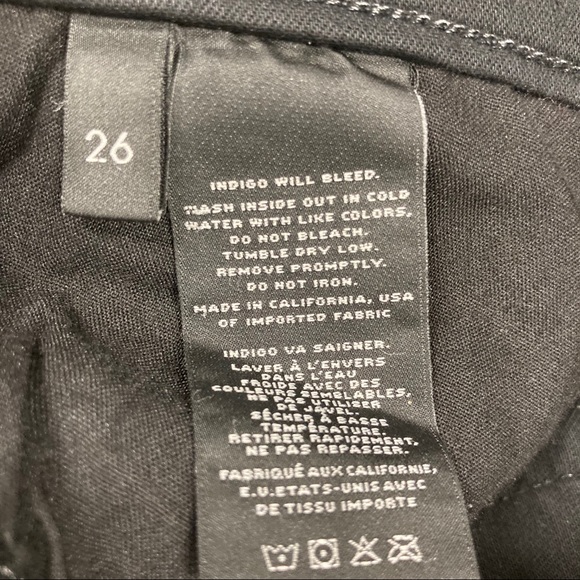 J Brand Skinny Leg in Black sz 26 - Picture 8 of 10